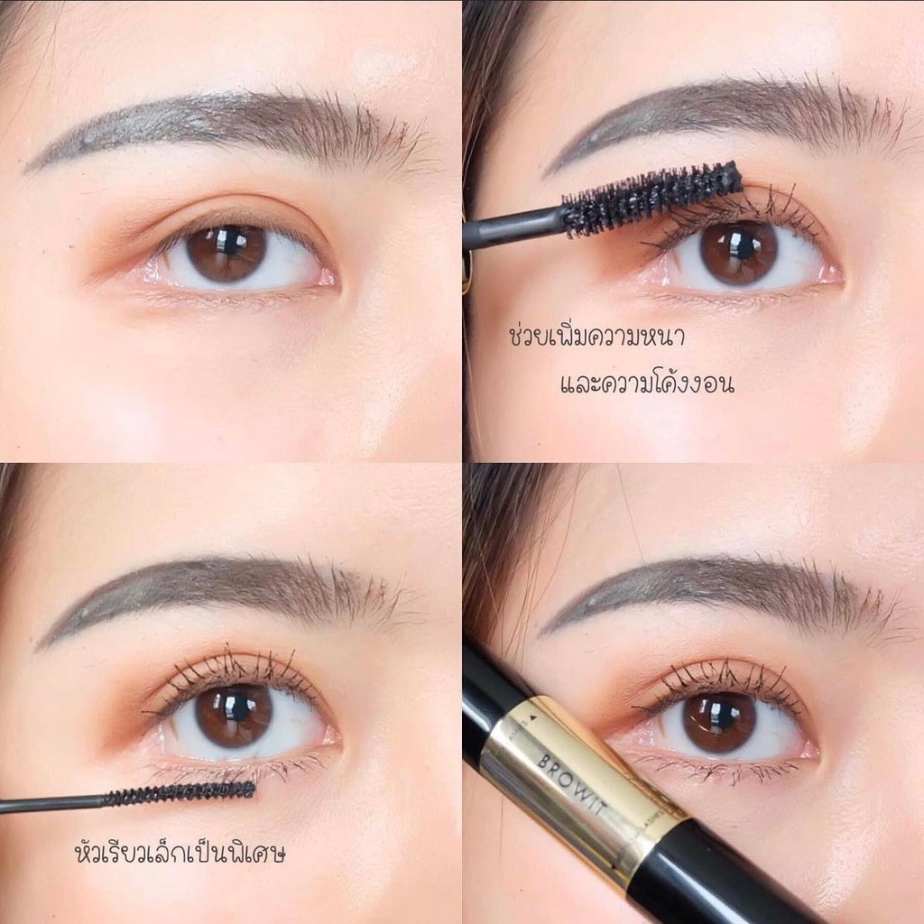 Mascara Nongchat 2 Đầu Browit Professional Duo Mascara 4 + 4g SEXY BLACK siêu chống nước