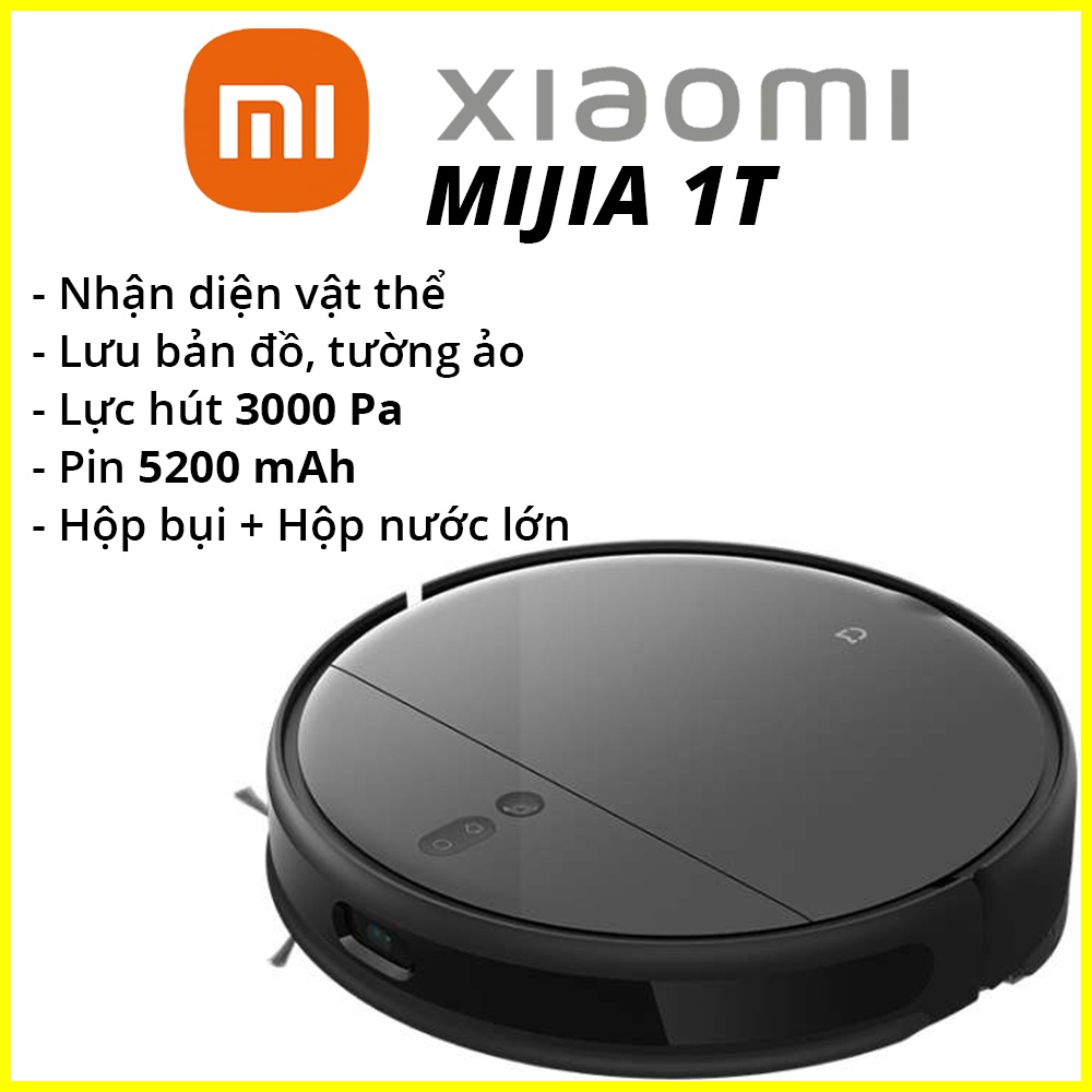 Robot XIAOMI MIJIA 1T Robot hút bụi lau nhà nhận diện vật thể STYTJ02ZHM