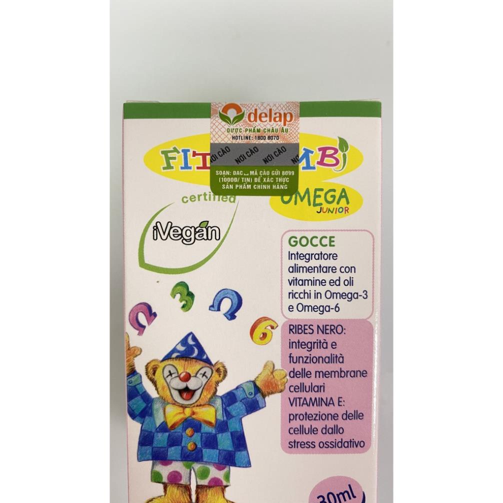 Fitobimbi Omega Junior.Bổ Sung Giúp Phát Triển Trí Não Cho Bé,Tốt Cho Mắt