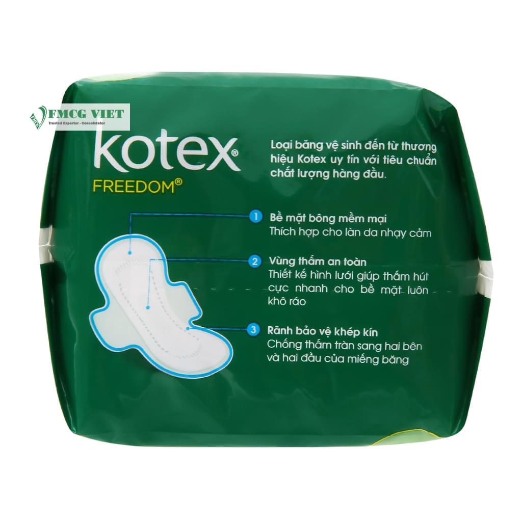 Băng vệ sinh Kotex Freedom Maxi 8 miếng