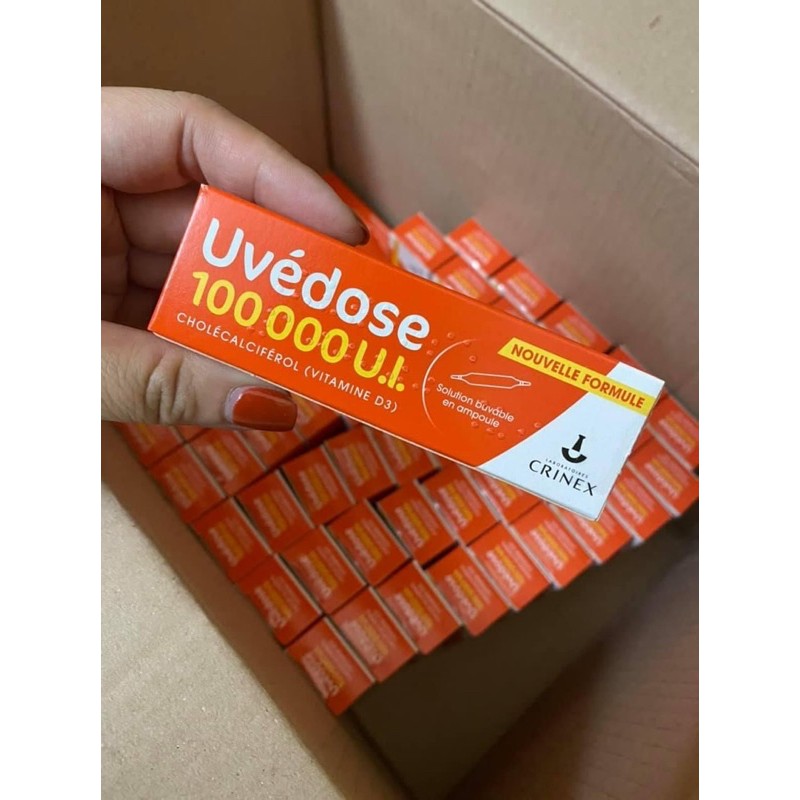 Vitamin D3 Uvedose Liều Cao 100000 UI Của Pháp Cho Bé Từ 18 Tháng