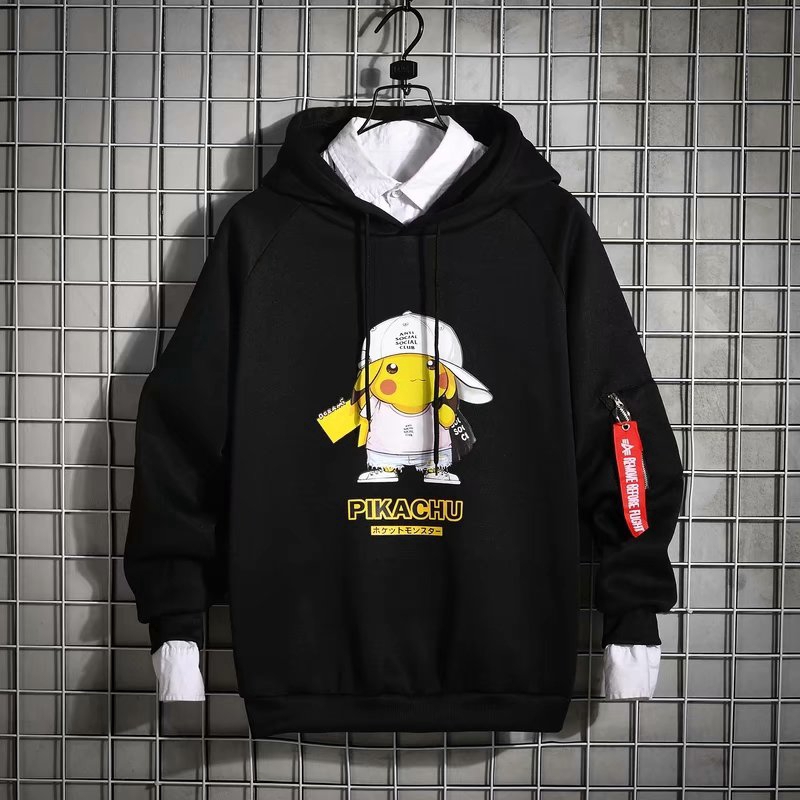 Áo Hoodie In Hình Pikachu Phong Cách Hàn Quốc Cho Nam