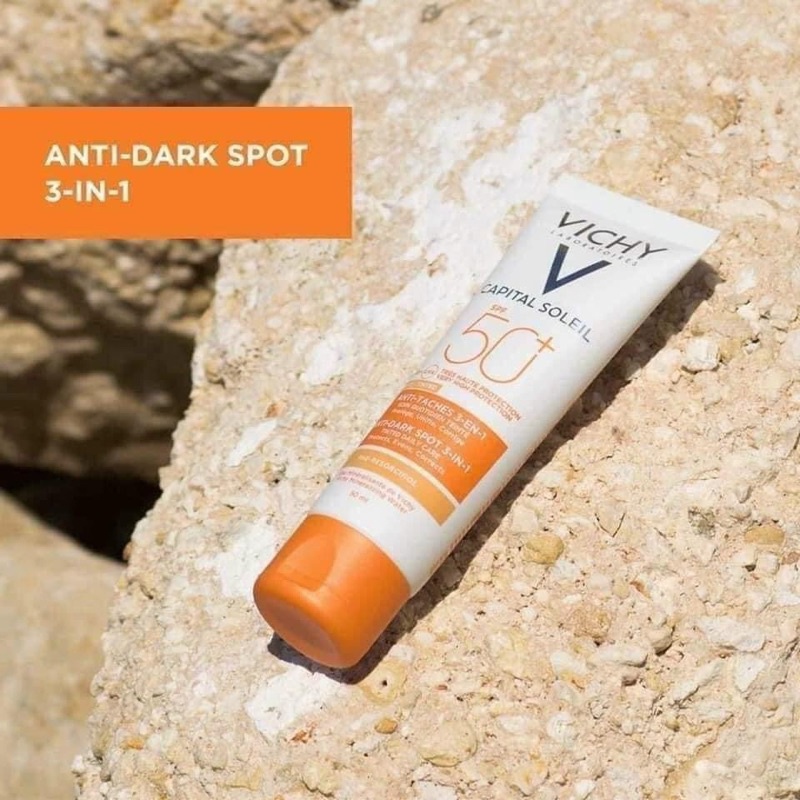 [Bill Pháp/New] Kem chống nắng Vichy 3 in 1 Tinted Anti-Dark Spots Care SPF50+