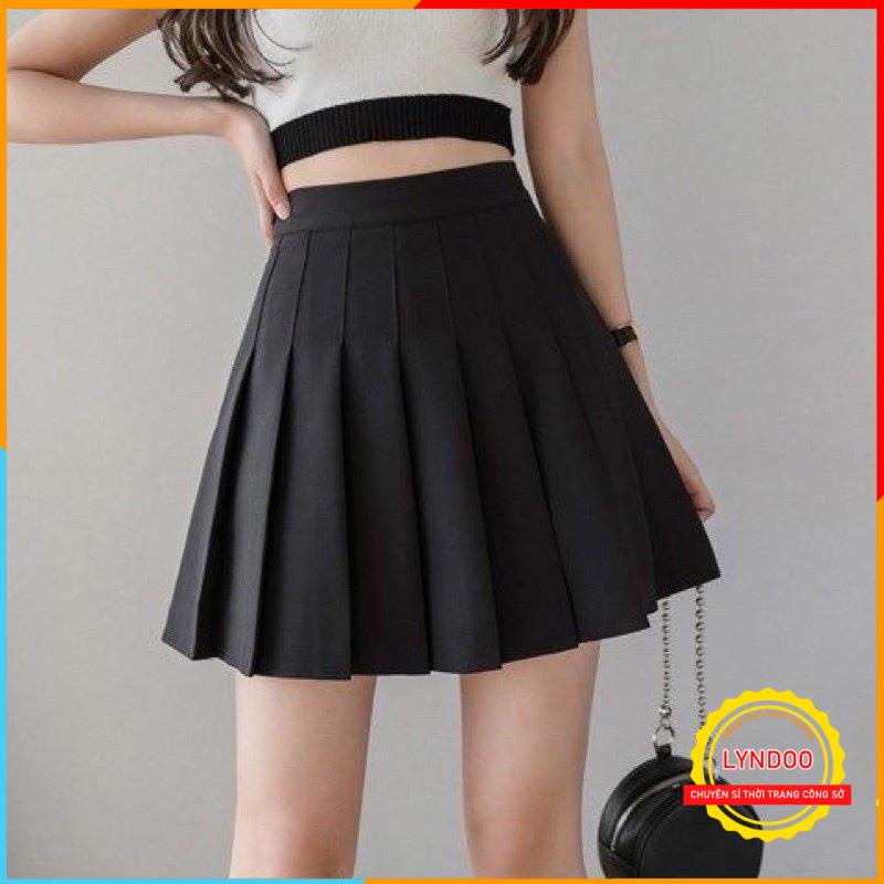 Chân váy xếp ly ngắn xòe hotrend chân váy tennis dáng chữ a màu đen, trắng, nâu mặc đi làm đi chơi dễ phối đồ- Lyndoo | BigBuy360 - bigbuy360.vn