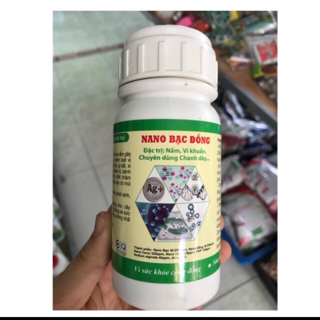 Chế phẩm Nano bạc đồng- chai 250ml