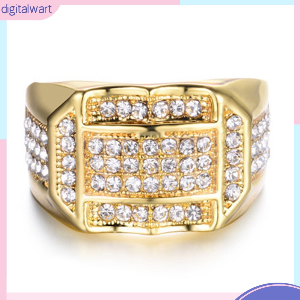 Nhẫn Hợp Kim Đính Đá Thời Trang Dành Cho Nam