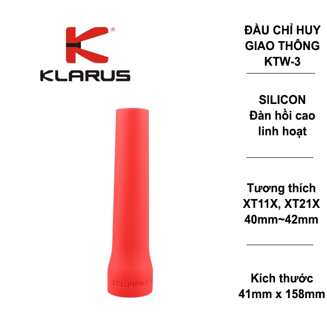 Đầu chỉ huy giao thông KLARUS KTW-3 (dùng cho đèn pin kích thước 42mm trở xuống)