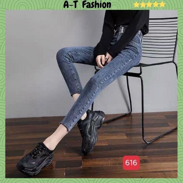 Quần Jean Nữ Lưng Cao ❤️FREESHIP❤️ Quần Bò Nữ Mẫu Mới Form Ôm Chuẩn Body Thời Trang Chuẩn Hàng Shop A-T Fashion - QJNU52