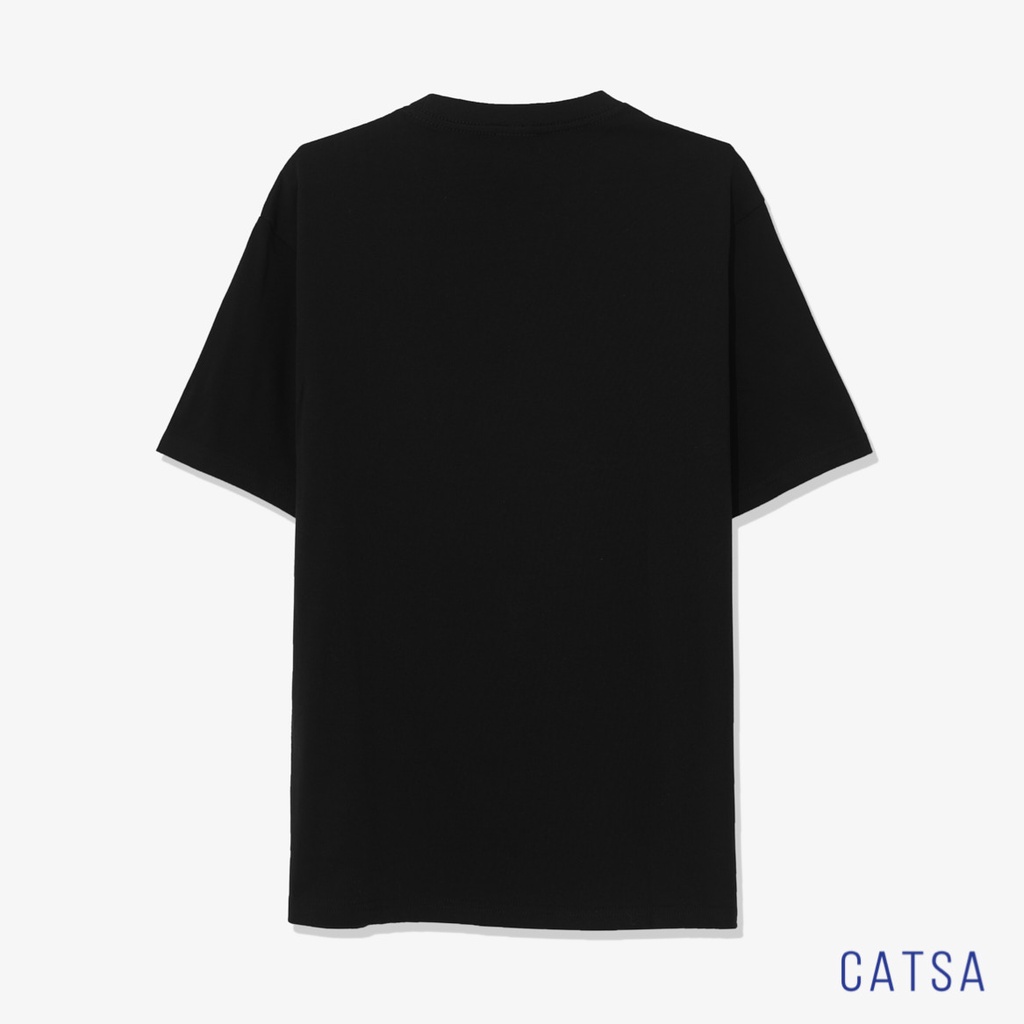 Áo thun nam cổ tròn Tự Tin in họa tiết form Oversize thun cotton cao cấp, thấm hút mồ hôi CATSA ATN324 - ATN325