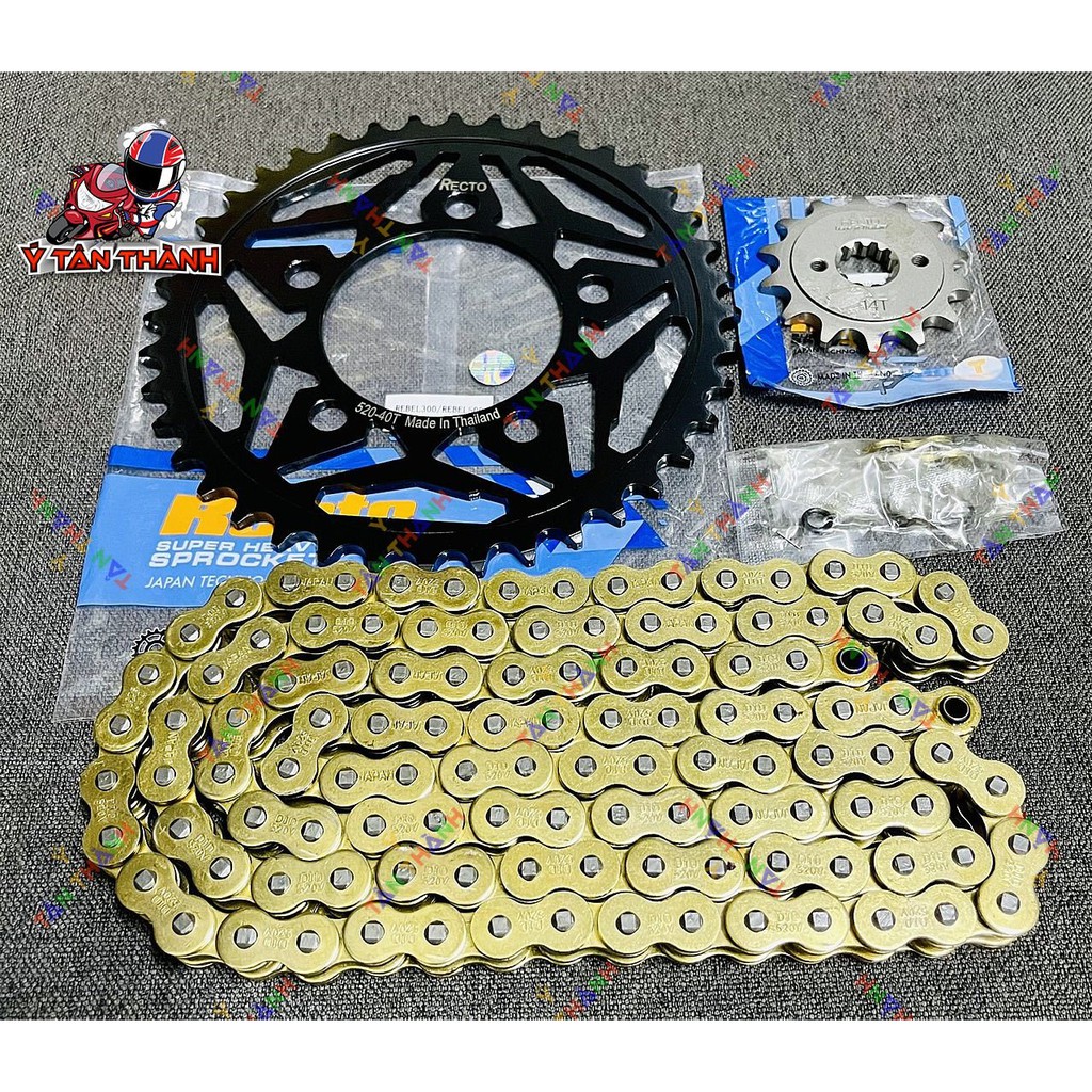 nhông sên đĩa xe moto rebel 500 0630