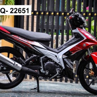 Tem rời Exciter 135 đỏ đen