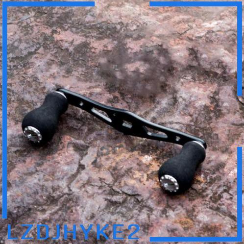 Tay cầm máy câu cá thay thế DIY bằng hợp kim nhôm màu đen