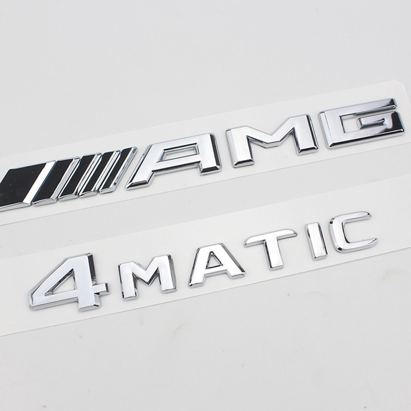 16-17 Logo Mercedes-Benz / / / AMG Logo 4MATIC Logo 4 ổ Logo AMG Logo xe hơi