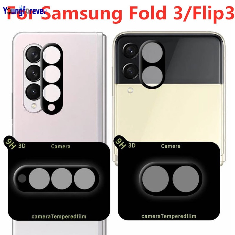 Miếng dán camera sau điện thoại cường lực 3D bảo vệ cho Samsung Galaxy Z Flip3/Fold3