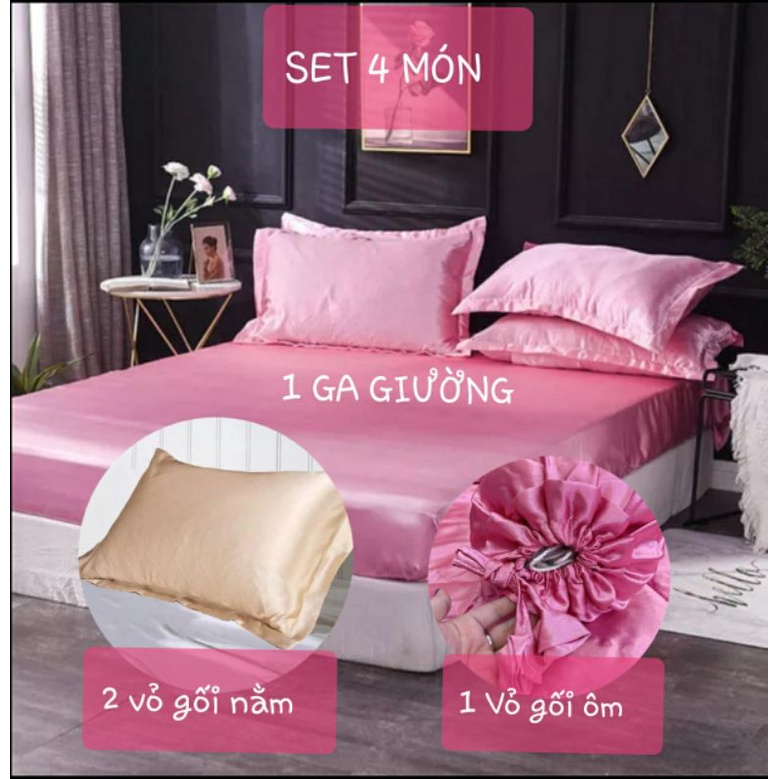 Bộ CHĂN GA GỐI phi lụa Thái Tuấn MÁT LẠNH - INB SIZE GIƯỜNG | BigBuy360 - bigbuy360.vn
