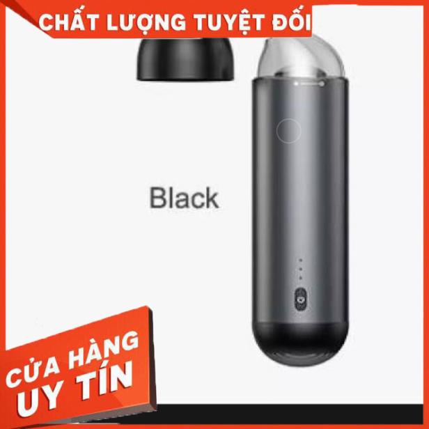 Máy hút bụi cầm tay tích điện mini không dây baseu lực hút 4000pa dễ dàng làm sạch tụi trong ô tô,bàn phím máy tính....