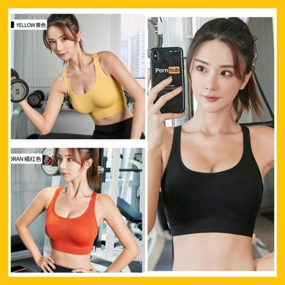 [EMMA] Áo Bra Tập Gym Nữ Tập Yoga Thể Thao Gài Lưng Quảng Châu Có Đệm Ngực [ĐỒ TẬP]