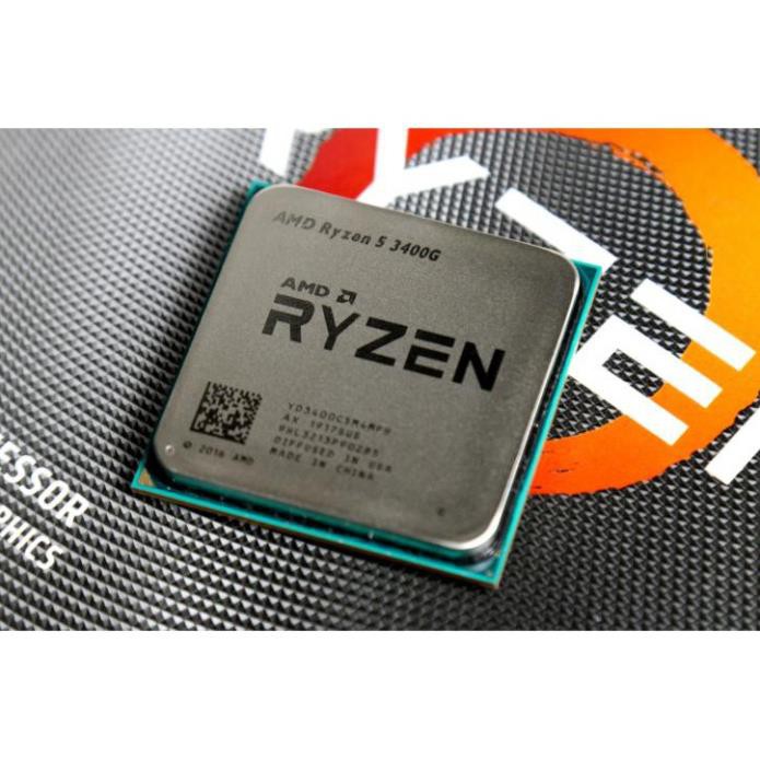 Bộ xử lý AMD Ryzen 5 3400G 3.7 GHz (4.2 GHz with boost) / 6MB / 4 cores 8 threads) Bảo hành 36 Tháng