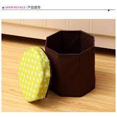 Ghế hộp đa năng gấp gọn có nắp đựng đồ tiện lợi kích thước chuẩn 25cm X 30cm.