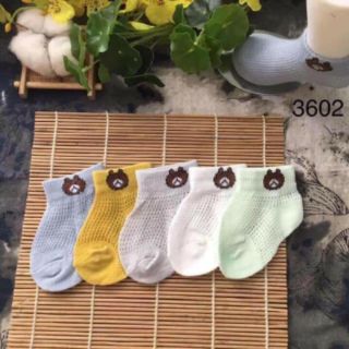 Sét 5 đôi tất lưới gấu cho trẻ em
