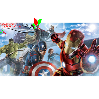 Tranh dán tường phòng game siêu anh hùng PG13 (Có in theo yêu cầu)