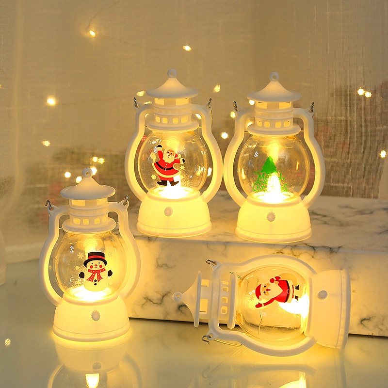 Đèn Ngủ Hình Người Tuyết / Ông Già Noel Trang Trí Giáng Sinh / Năm Mới Chạy Bằng Pin