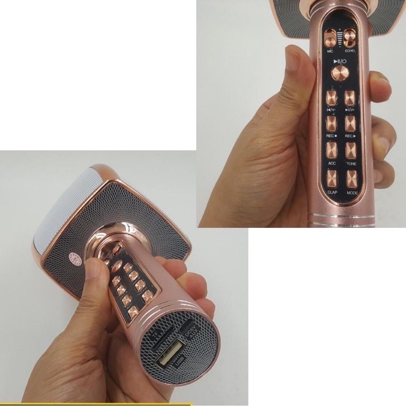 Micro karaoke bluetooth YS 91 - micro không dây - siêu phẩm mic bluetooth karaoke hỗ trợ ghi âm - BH 3 tháng