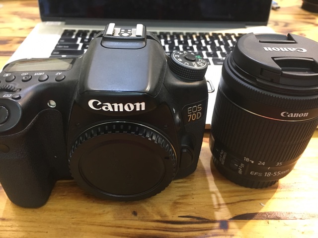 Máy ảnh Canon 70D kèm kis 18-55mm STM kèm phụ kiện