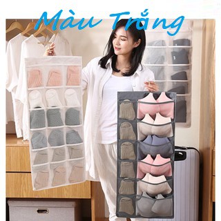 Túi Treo Quần Lót Áo Lót,Tất Vớ 30 Ngăn 2 Mặt Tiện Lợi Bảo Quản Đồ Đạc Phụ Kiện Thời Trang Đồ Lót Nữ