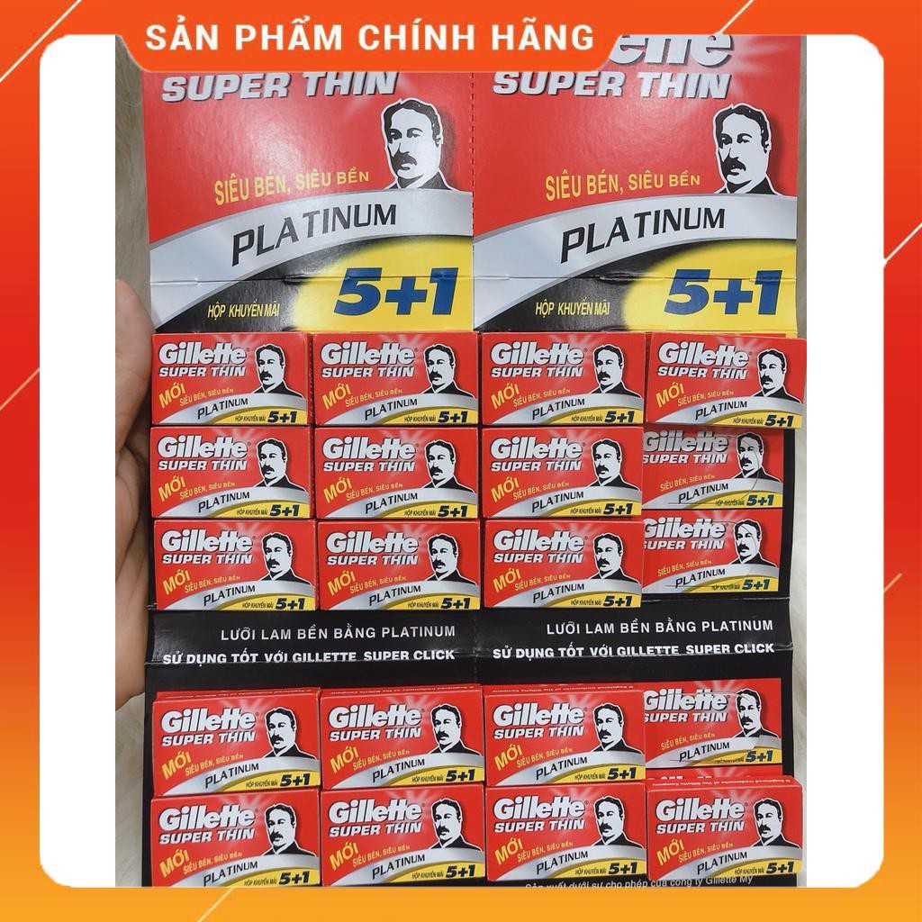 Hộp 5 Cái Lưỡi Lam Gillette Super Thin không gỉ