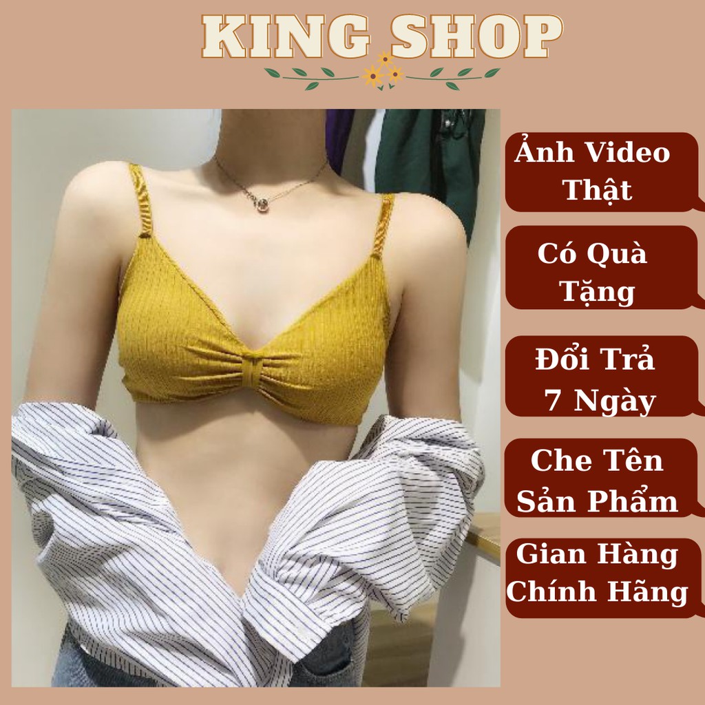 Áo Bra Nơ - Bra Nữ Kèm Mút - Áo Ngực Nữ Mềm Mịn , Nâng Ngực B308