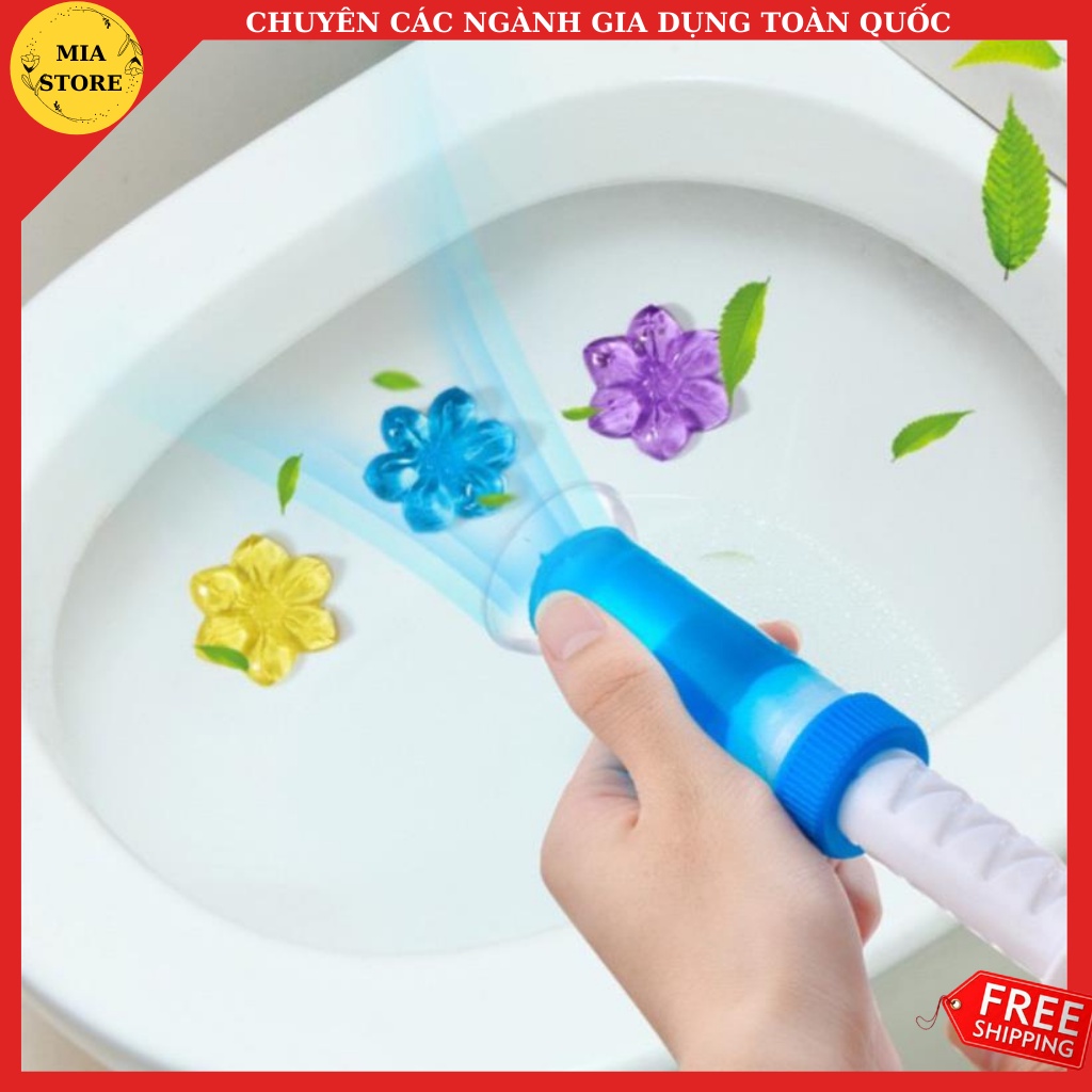 { Hot} Gel Thơm Dạng Thạch Hình Bông Hoa Khử Mùi Toilet/ Bồn Cầu Đồ Dùng Nhà Tắm