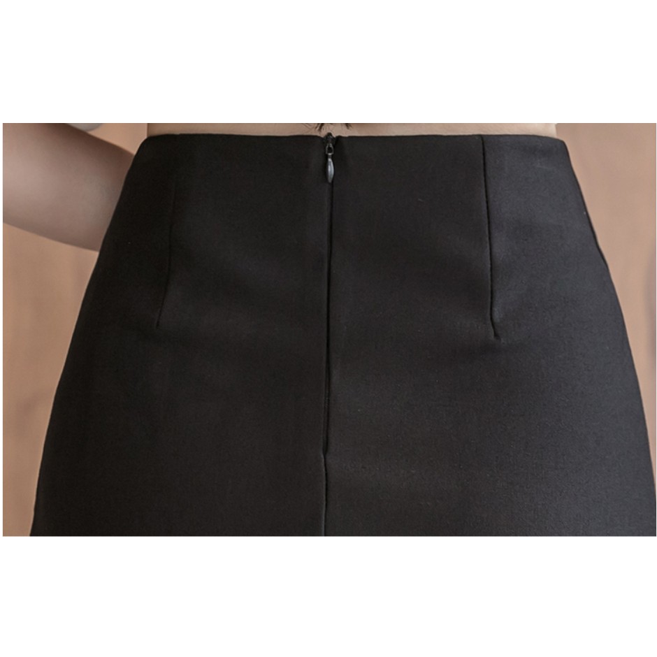 Summer Plus Size Slim Solid Color Short Skirt Office Work Wear Plus Size Elastic Midi Night Party Prom Skirts