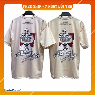 Áo thun tay lỡ form rộng BAD habits Tobacco NAM NỮ
