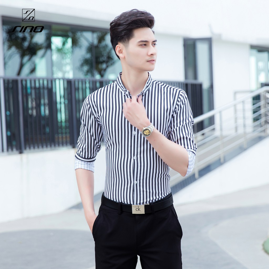 (TRỢ GIÁ) Áo Sơ Mi Nam Dài Tay - Vải Lụa 3D Không Phai, Không Xù Cao Cấp AD00008 | BigBuy360 - bigbuy360.vn