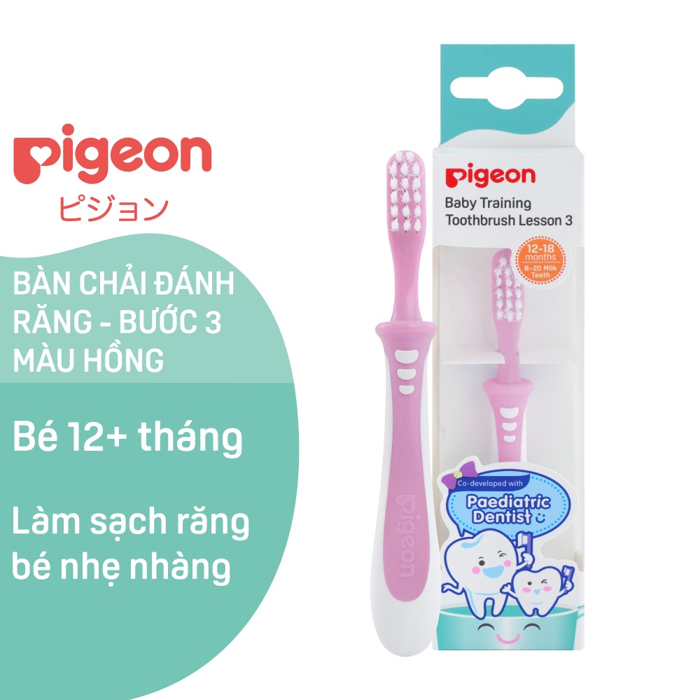 Bàn chải đánh răng Pigeon bước 3 cho bé