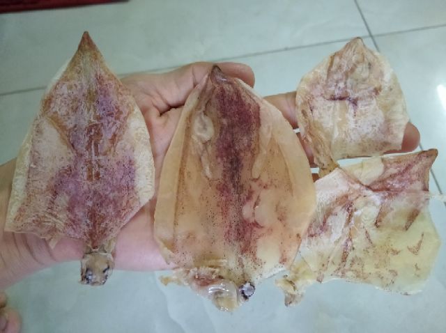 Khô mực câu 140-160 con/kg, 3-4 ngón tay, dày mình, siêu ngọt ngon 500g