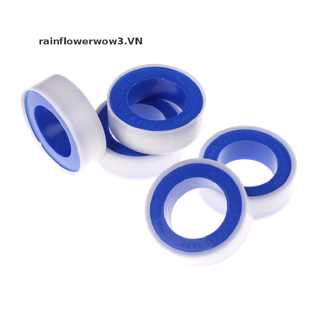 Bộ 5 Cuộn Băng Keo Dán Ống Nước PTFE 12Mmx10Mmr Chuyên Dụng