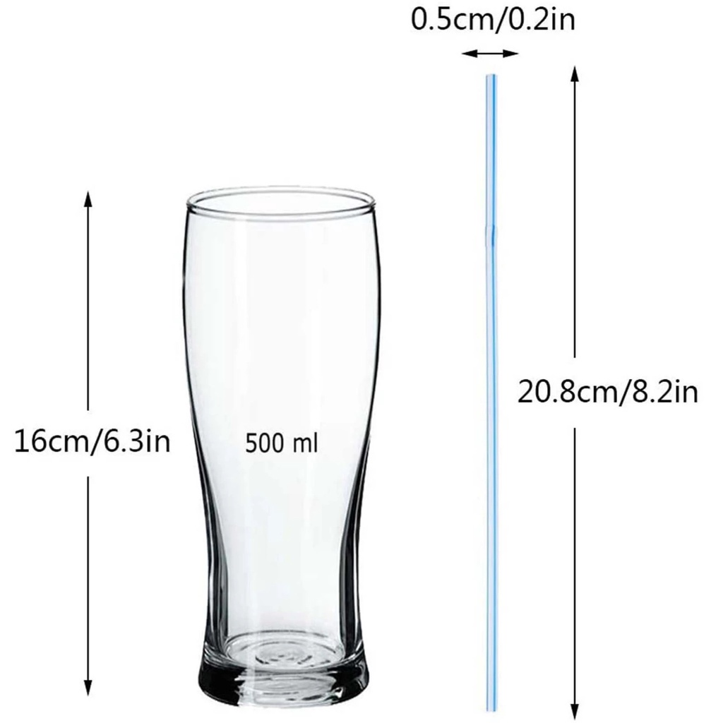 Set 100 ống hút nhựa cong nhiều màu sắc dùng một lần