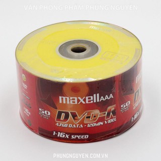 Cọc 100 đĩa trắng DVD Maxell