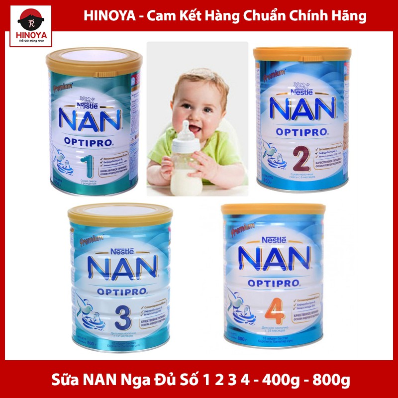 Sữa Nan Nga 800gr đủ số [Date 2-8/2022]