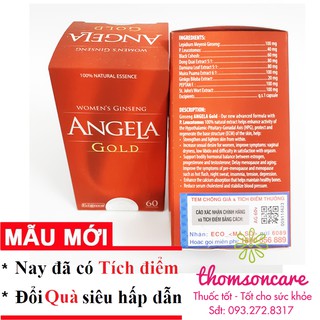 Sâm Angela Gold có tem tích điểm - Hộp to 60 viên Chính hãng, có hóa đơn