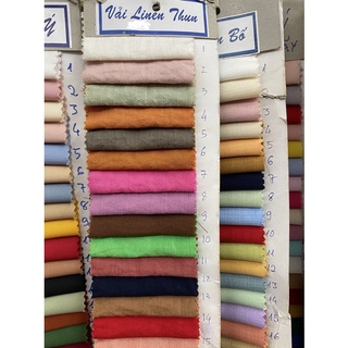 Vải linen thun đủ màu ib