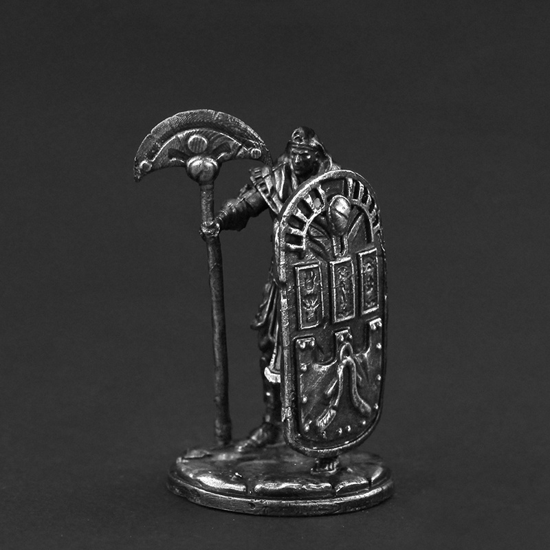 Mô Hình Người Lính Ai Cập Cổ Đại Bằng Kim Loại Thủ Công Để Bàn Trang Trí