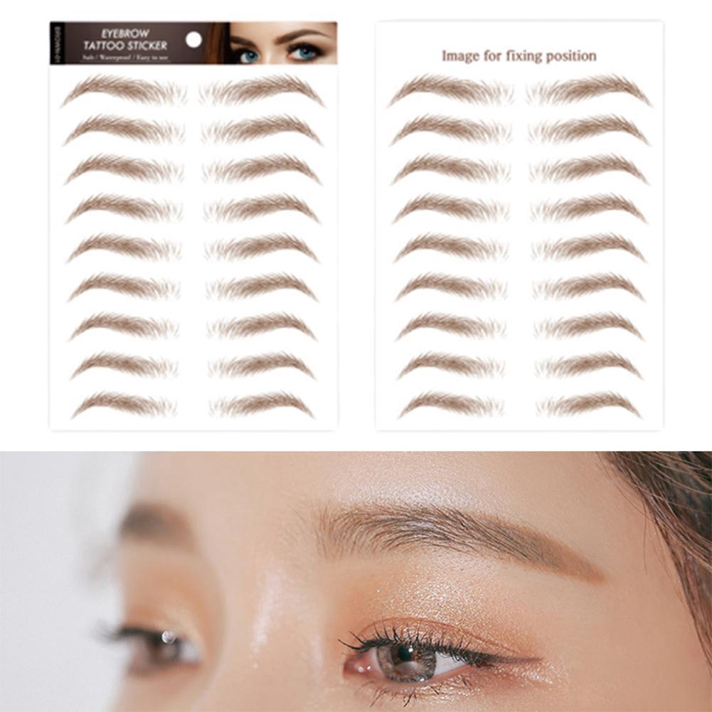 Miếng Dán Lông Mày Giả Trang Điểm Chống Nước Lâu Trôi A9Z3 | BigBuy360 - bigbuy360.vn