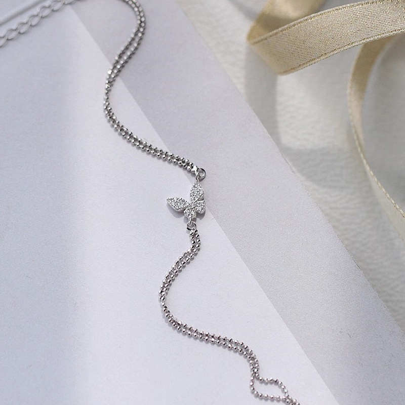 Vòng đeo tay hình bướm đính pha lê thời trang thanh lịch cho nữ