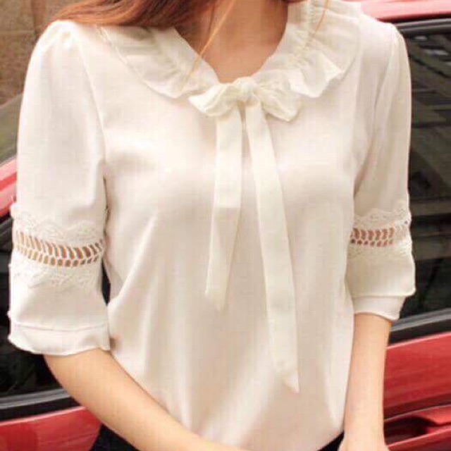 ÁO TAY LOE PHỐI REN JANEC