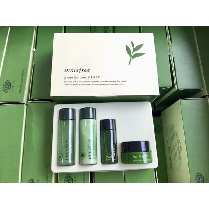 Bộ Kit Dưỡng Da Trà Xanh 4 Món Innisfree Green Tea Special Kit EX