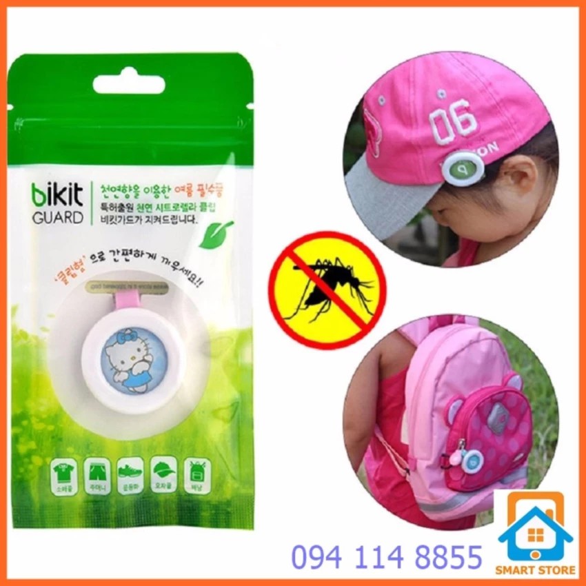 Bộ 2 Kẹp chống muỗi bằng tinh dầu an toàn Bikit Hàn Quốc(Trắng) | BigBuy360 - bigbuy360.vn