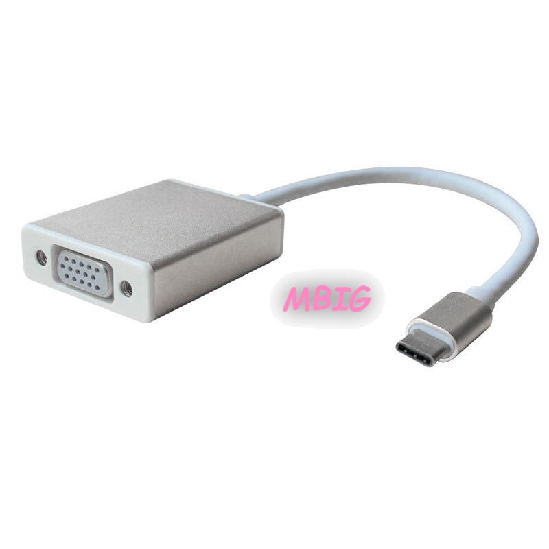 Cáp chuyển tín hiệu kỹ thuật số USB 3.1 Type C ra VGA cho Macbook 12 Inch